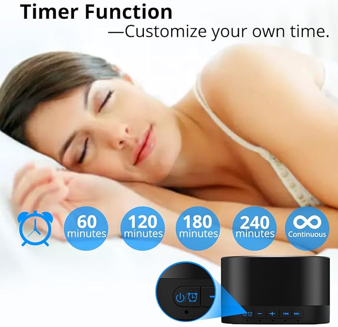 Sleep control unit with White noise and many settings to get the best sleep