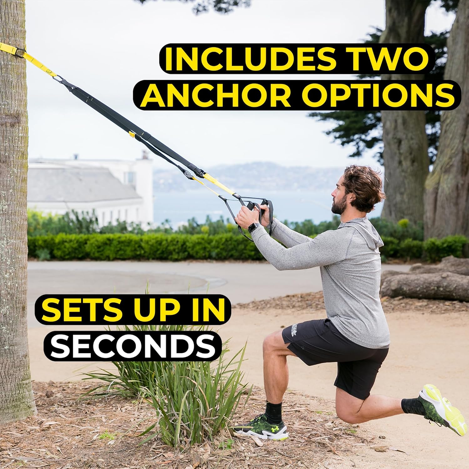 Indoor or Outdoor quick set up resistance bands